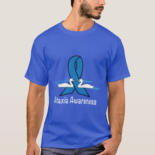 T-shirt Ataxie avec des cygnes d'espoir (Devant)
