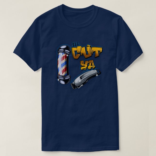 T-shirt Atelier de barbier (Design devant)
