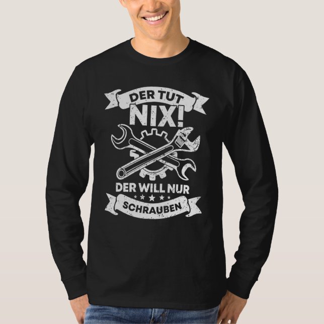 T-shirt Atelier de mécanique automobile chez les hommes (Devant)