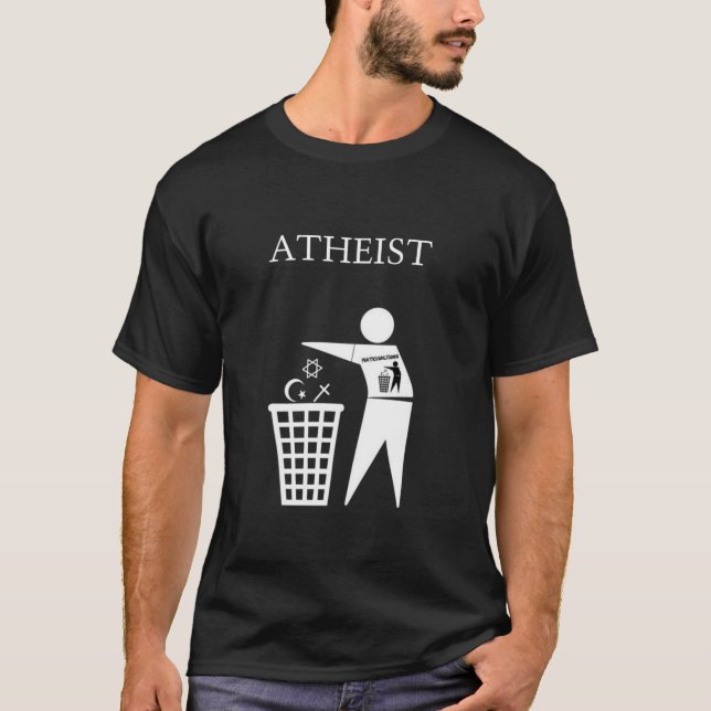 T-shirt athée de logo (Devant)