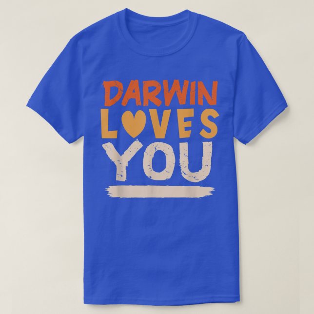 T-shirt Athée pro-science pour les adeptes de Darwin (Design devant)