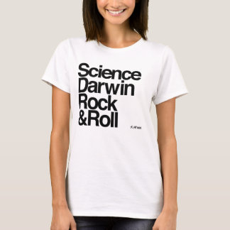 T-shirt Athée - rock de darwin de la Science