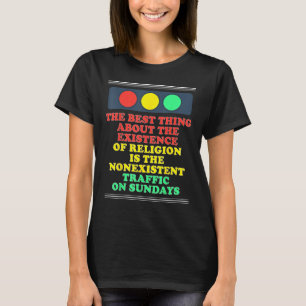 T-shirt Athéisme athée Existence De Religion Inexistante