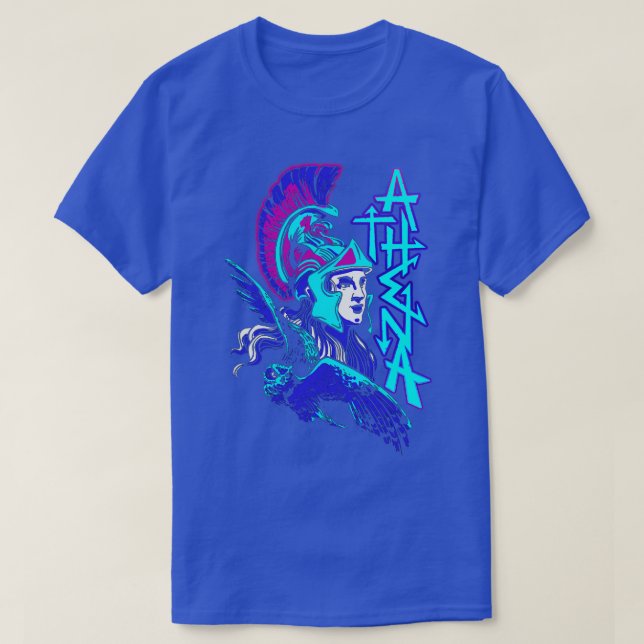 T-shirt Athéna Dieux grecs anciens et monstres Mythologie  (Design devant)