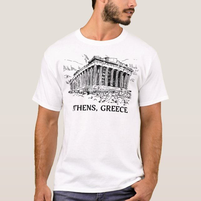 T-shirt Athènes Grèce (Devant)