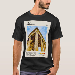 T-shirt Athènes Vintage Athènes Voyage