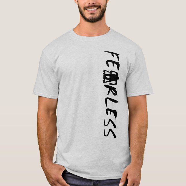 T-shirt Athlète COURAGEUX de fauteuil roulant (Devant)