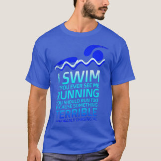 T-shirt Athlète de natation et entraîneurs maillot de bain