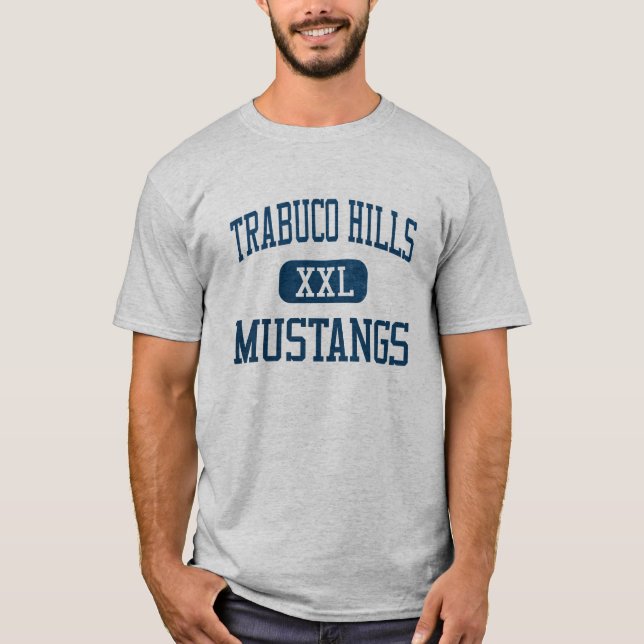T-shirt Athlétisme de mustangs de Trabuco Hills (Devant)