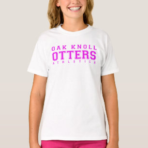 T-shirt Athlétisme rose de monticule de chêne
