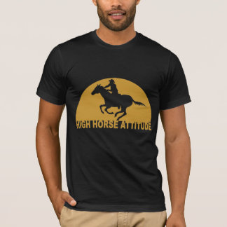 T-SHIRT ATITUDE À CHEVAL ÉLEVÉ
