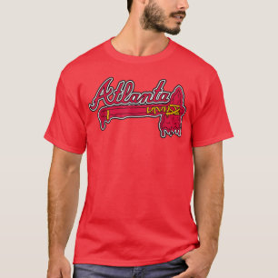 T-shirt Atlanta Baseball en détresse Jour Brave Vintage
