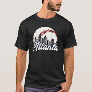 T-shirt Atlanta Baseball Skyline Atlanta Cityscape