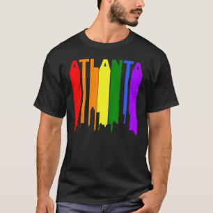 T-shirt Atlanta Georgia Lgbtq Gay pride Rainbow Skyline