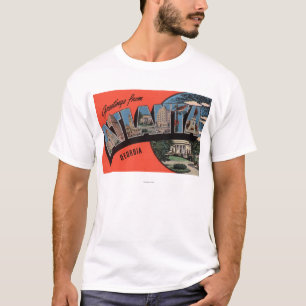 T-shirt Atlanta, la Géorgie - grandes scènes de lettre