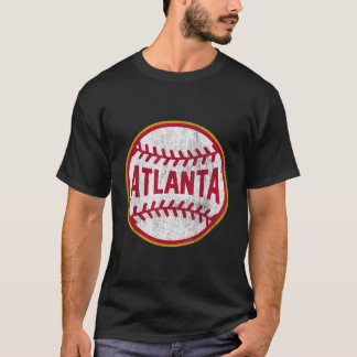 T-shirt Atlanta Tee baseball Vintage Throwback Retro