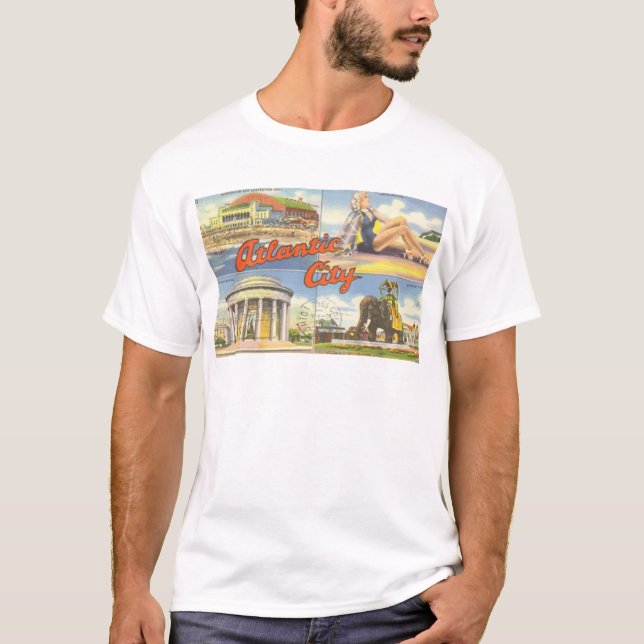 T-shirt Atlantic City, cru (Devant)