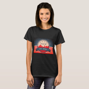 T-shirt Atlantic City New Jersey Retro Skyline