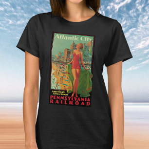 T-shirt Atlantic City Resort, Pennsylvania Railroad Travel