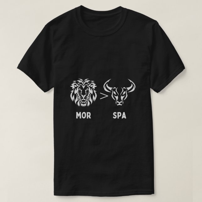 T-shirt Atlas Lions Maroc Football Espagne Lion mignonne d (Design devant)