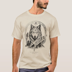 T-shirt Atlas loup