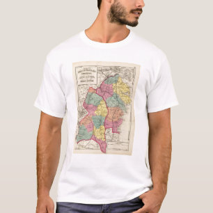 T-shirt Atlas topographique des comtés 4 du Maryland