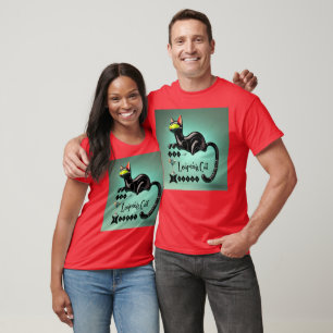 T-shirt Atomique Futuriste Le Leaping Cat Lounge