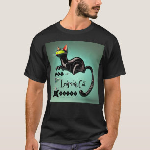 T-shirt Atomique Futuriste Le Leaping Cat Lounge