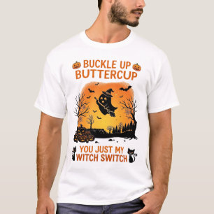 T-shirt Attachez-vous Papillon d'Halloween Chapeau de Sorc