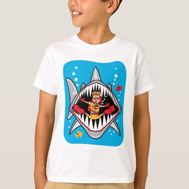 T-shirt Attaque de requin ! (Devant)