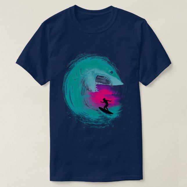 T-shirt Attaque de requins (Design devant)
