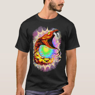 T-shirt Attaque de serpent Psychedelic Surreal Art
