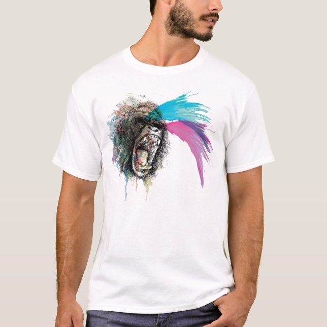 T-shirt attaque de singe (Devant)