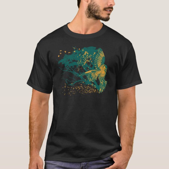 T-shirt Attaque du chardonneret (Devant)