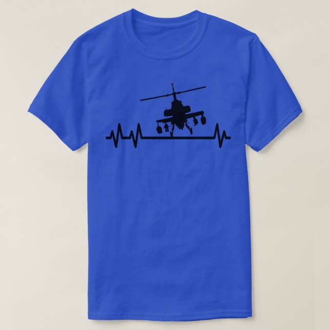 T-shirt Attaque Hélicoptère Pilote de combat pouls (Design devant)