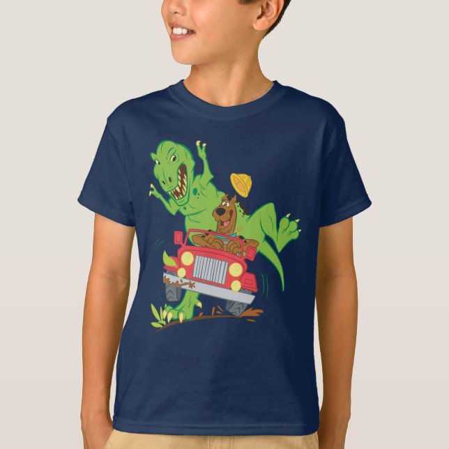 T-shirt Attaque Scooby Doo T-Rex (Devant)
