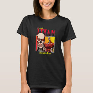 T-shirt Attaque sur Titan Saison 4 Colossal Titan Gradient