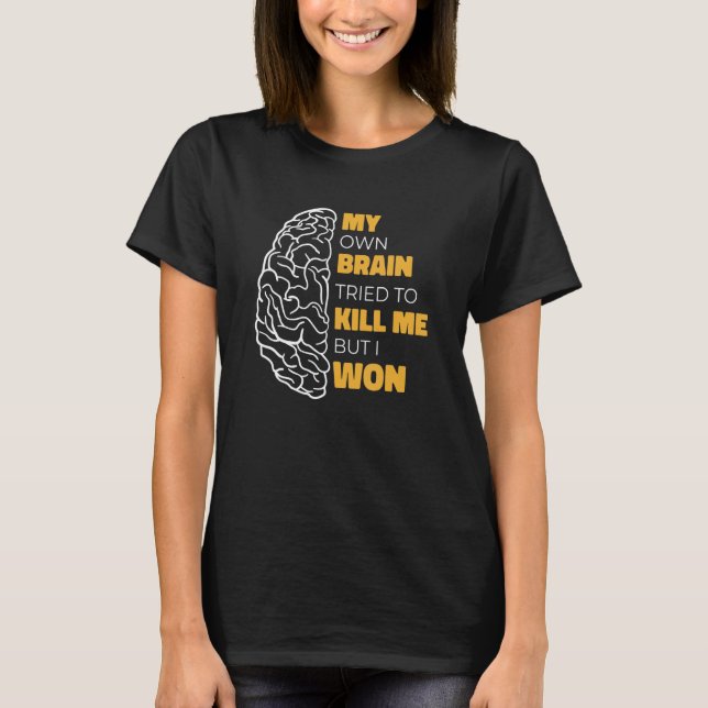 T-shirt Attaque Survivante Stroke Sensibilisation Rehab St (Devant)