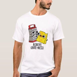 T-shirt Atteindre Gratesse Funny Fromage Puns