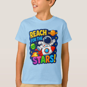 T-shirt 🚀 Atteindre les Étoiles Cadeau pour Enfant Astron