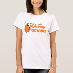 T-shirt Attendant un peu de citrouille en octobre