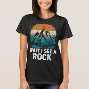 T-shirt Attendez Je Vois Un Collecteur De Minéraux De Roch