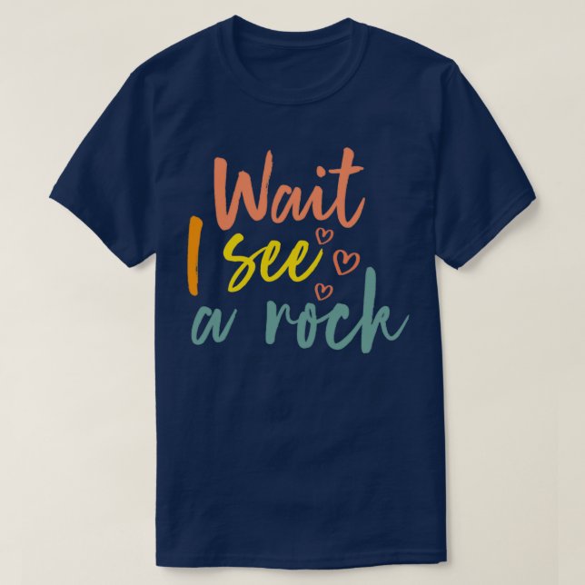 T-shirt Attendez je vois un rocher Funny Geology Science M (Design devant)