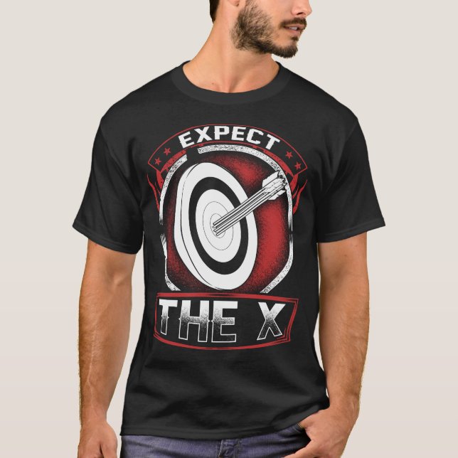 T-shirt Attendez la chemise de tir à l'arc de x (Devant)