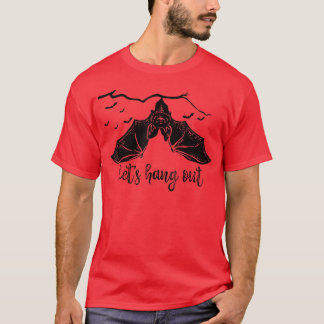 T-shirt Attendons Le Costume D'Halloween Bat Vampire Drôle
