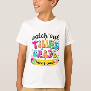 T-shirt Attention 3e année me voici Premier jour de la ren