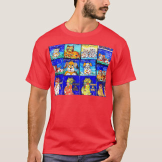 T-shirt Attention au chat ou au chien