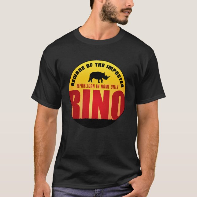 T-shirt Attention au RINO (Devant)