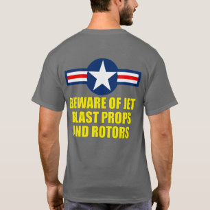 T-SHIRT ATTENTION AUX BALISES À JET ET AUX ROTEURS