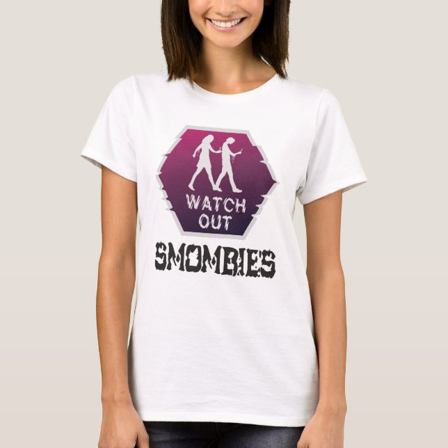 T-shirt Attention aux mombies (Devant)
